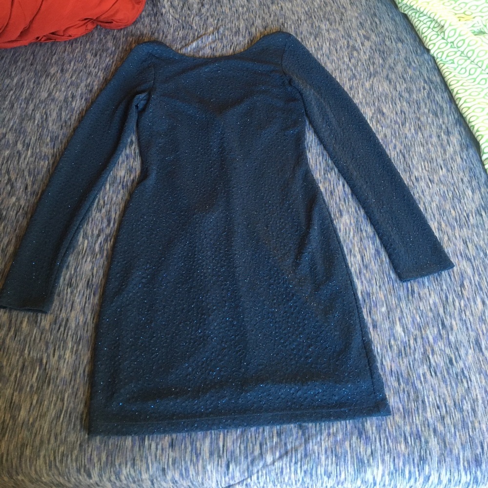 navy blue speechless dress